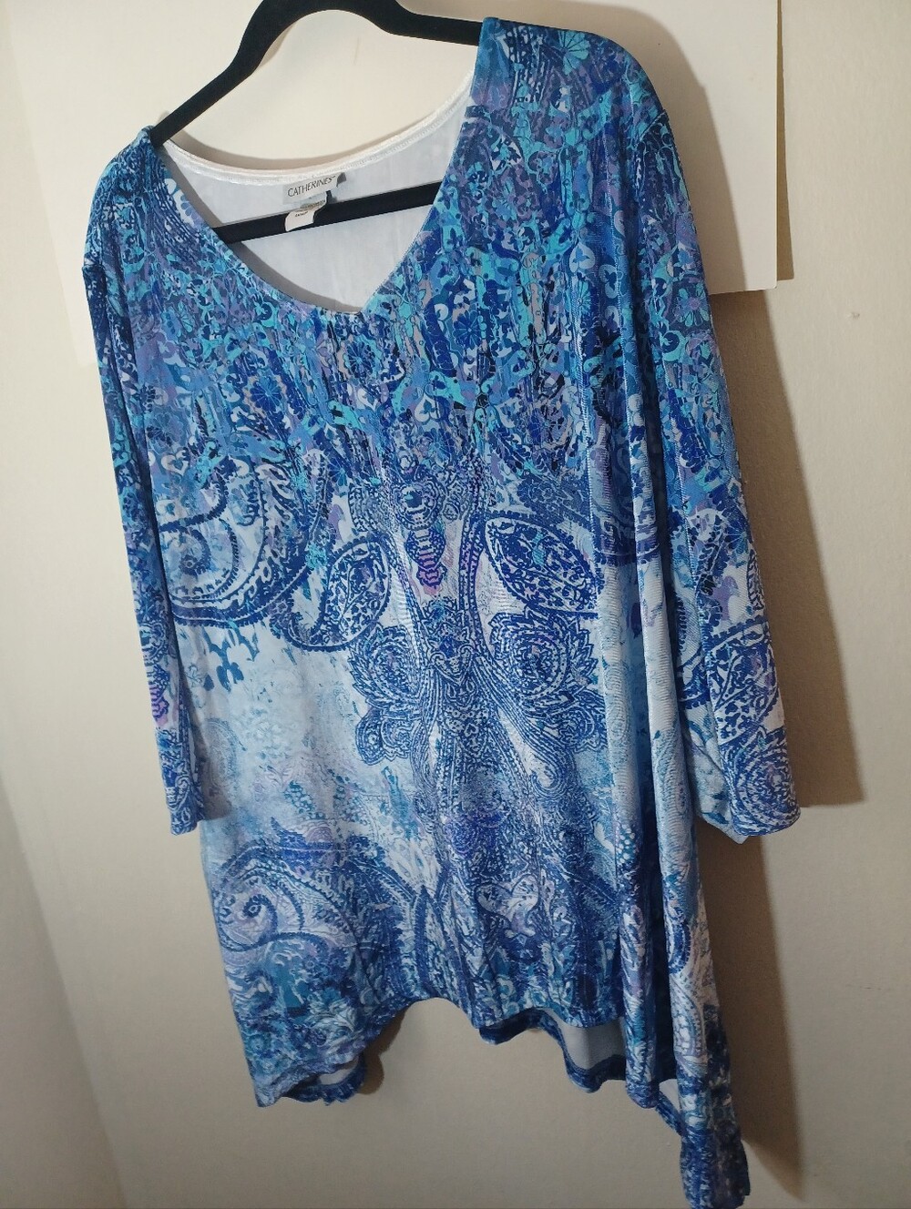 Catherines Soft Velvet Tunic New No Tags